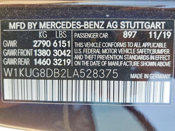 2020 MERCEDES-BENZ S S560