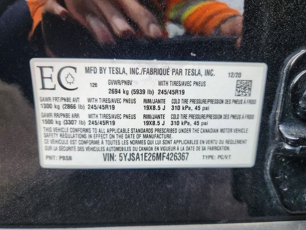 2021 TESLA MODEL S