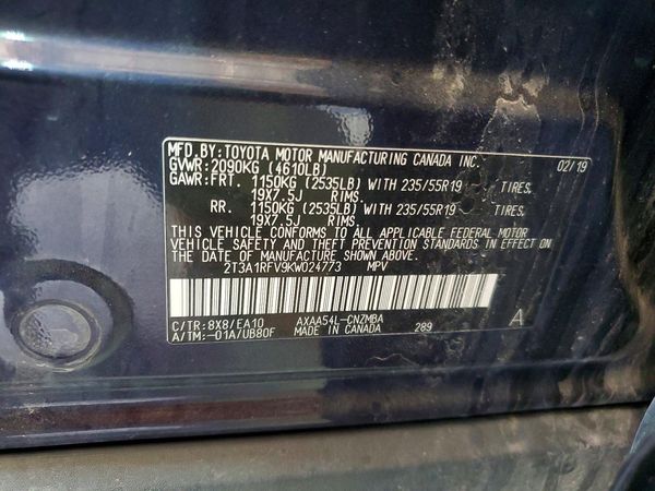 2019 TOYOTA RAV4 XLE Premium