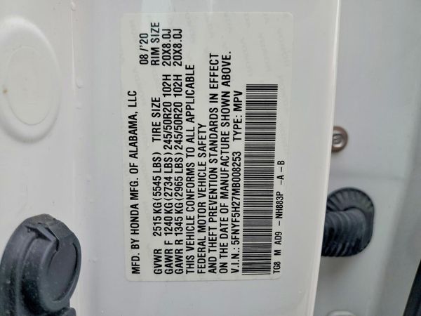 2021 HONDA PILOT SE