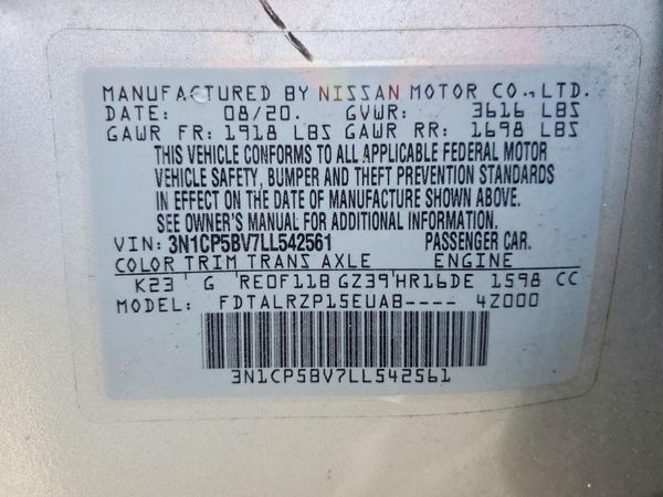 2020 NISSAN KICKS
