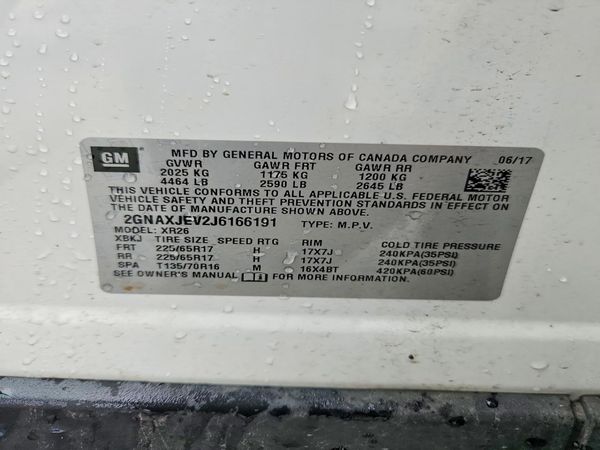 2018 CHEVROLET EQUINOX LT (1LT)