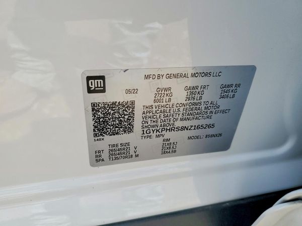 2022 CADILLAC XT6 Sport Platinum — VINS