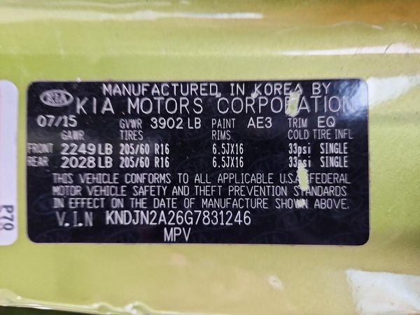 2016 KIA SOUL Plus