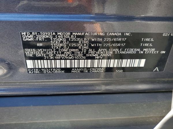 2019 TOYOTA RAV4