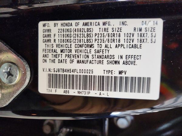 2015 ACURA RDX