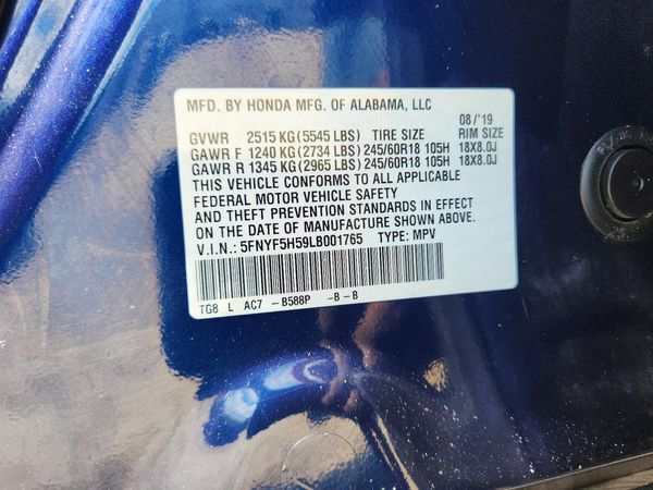 2020 HONDA PILOT