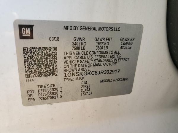 2018 CHEVROLET SUBURBAN LS
