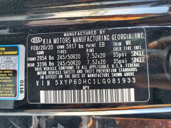 2020 KIA TELLURIDE