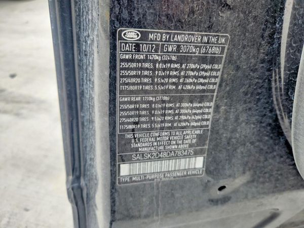 2013 LAND ROVER RANGEROVER HSE LUX