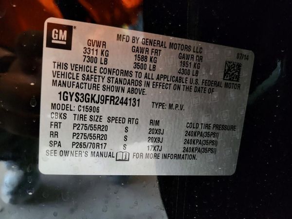 2015 CADILLAC ESCALADE ESV Standard