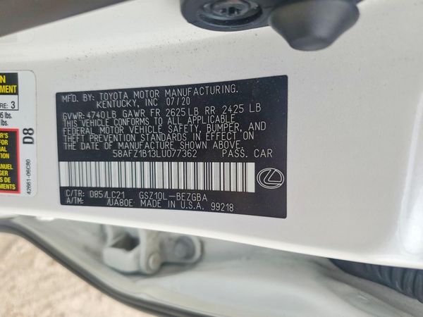 2020 LEXUS ES 350 Ultra Luxury