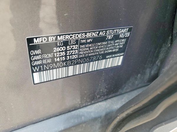 2023 MERCEDES-BENZ EQB EQB300 4MATIC