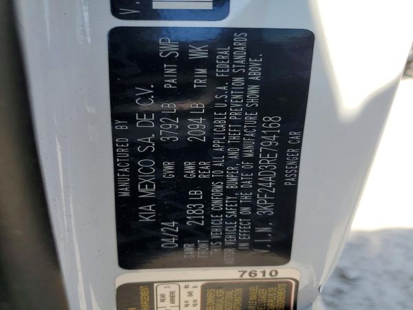 2024 KIA FORTE
