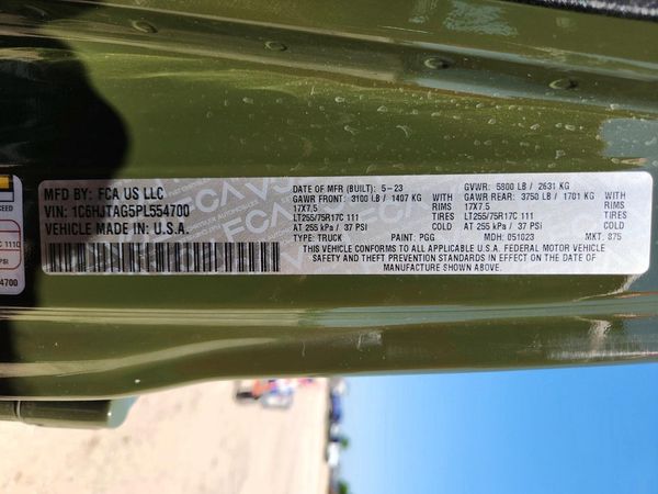 2023 JEEP GLADIATOR SPORT 4X4
