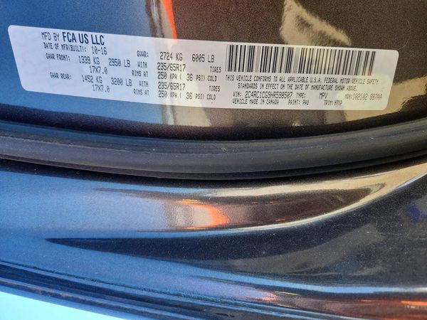 2017 CHRYSLER PACIFICA