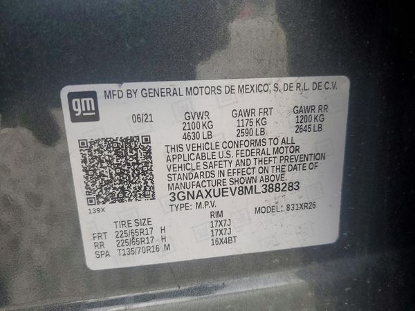 2021 CHEVROLET EQUINOX LT (1LT)