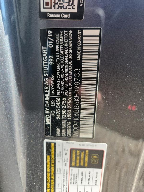 2019 MERCEDES-BENZ E AMG E53