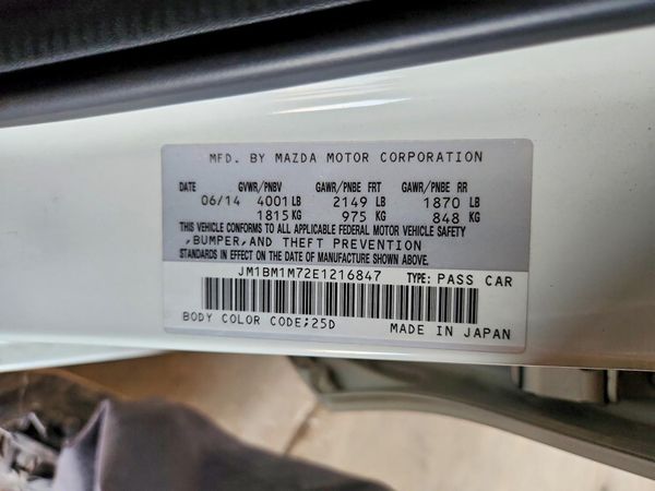 2014 MAZDA 3 Grand Touring/GT