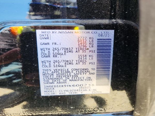 2026 NISSAN FRONTIER