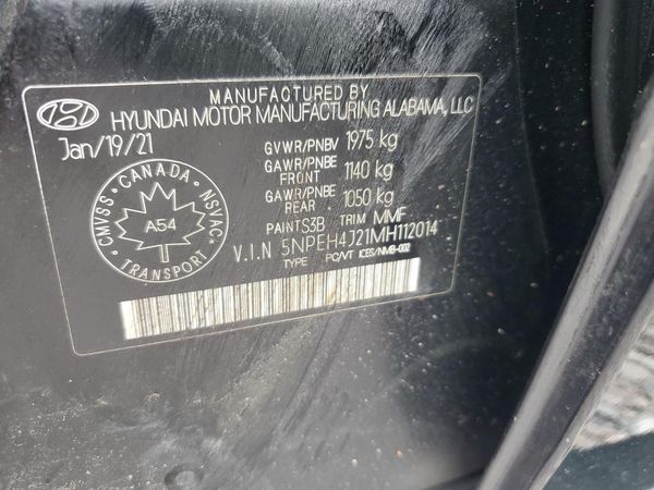 2021 HYUNDAI SONATA