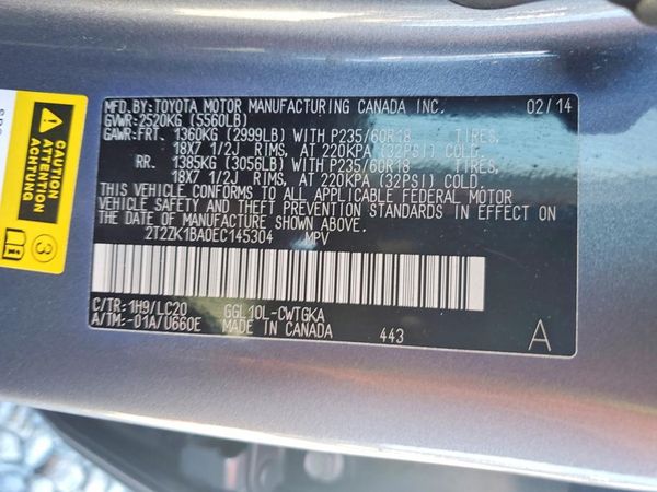 2014 LEXUS RX 350