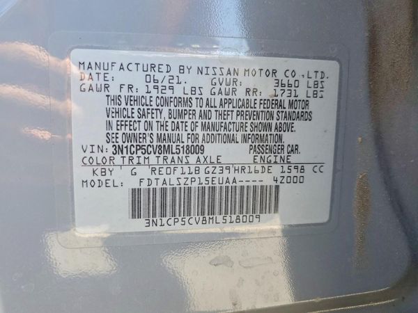 2021 NISSAN KICKS SV