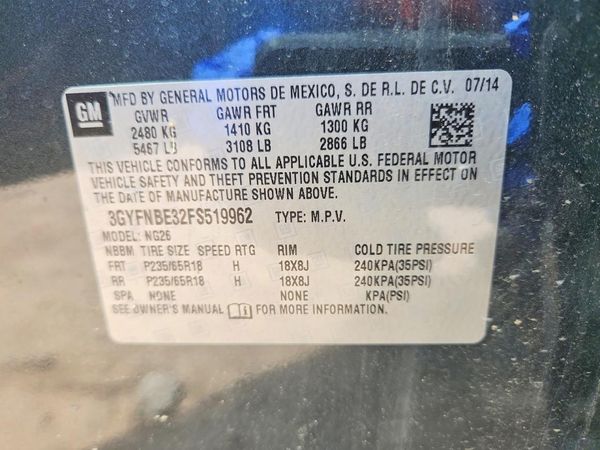 2015 CADILLAC SRX Luxury