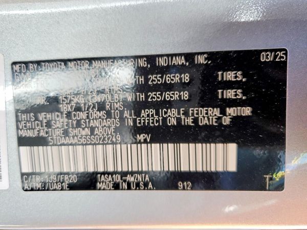 2025 TOYOTA GRAND HIGHLANDER