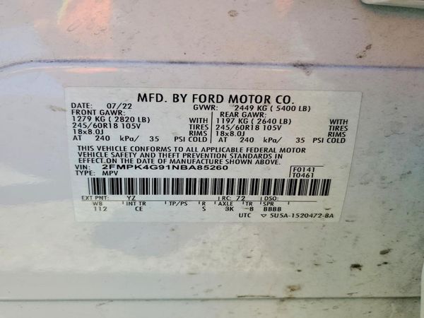 2022 FORD EDGE SE