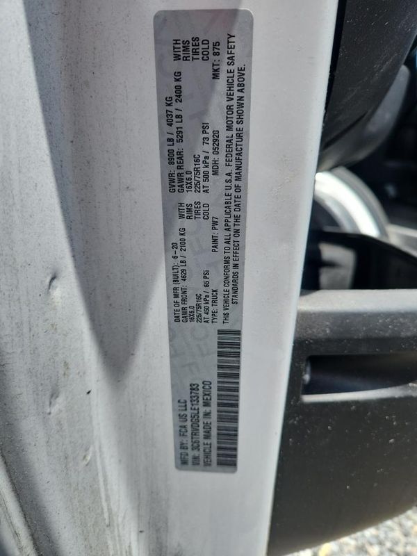 2020 RAM PROMASTER 2500 VF
