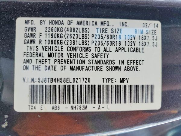 2014 ACURA RDX Technology Package