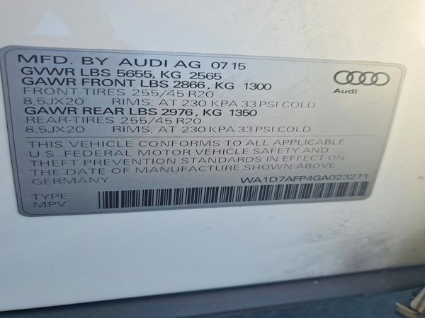 2016 AUDI Q5