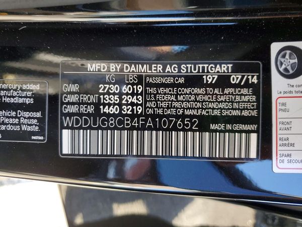 2015 MERCEDES-BENZ S S550