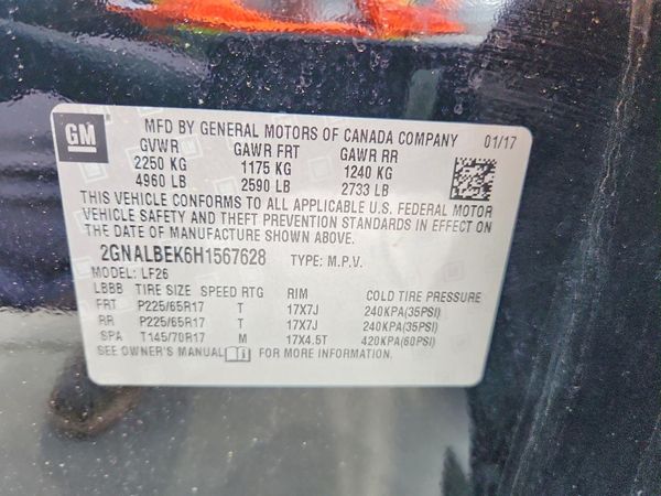 2017 CHEVROLET EQUINOX LS