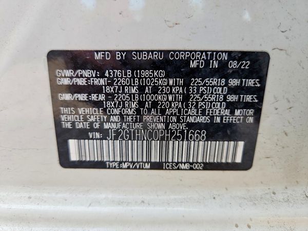 2023 SUBARU CROSSTREK