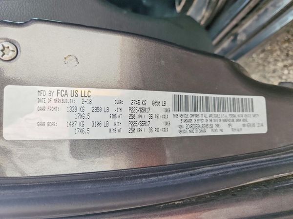 2018 DODGE GRAND CARAVAN GT (US), GT FWD (Can)