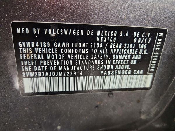 2018 VOLKSWAGEN JETTA