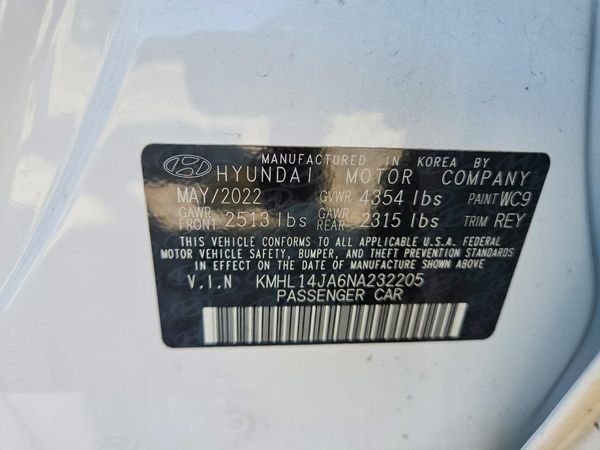 2022 HYUNDAI SONATA