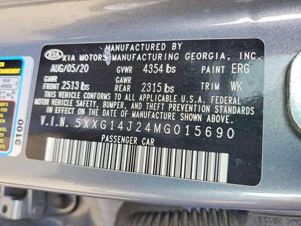 2021 KIA K5 LXS