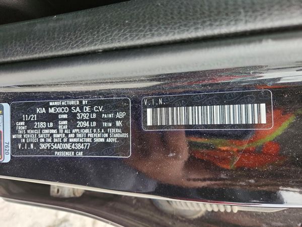 2022 KIA FORTE GT Line