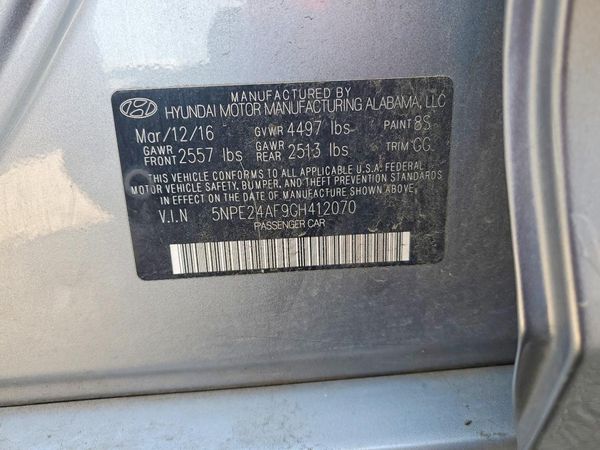 2016 HYUNDAI SONATA
