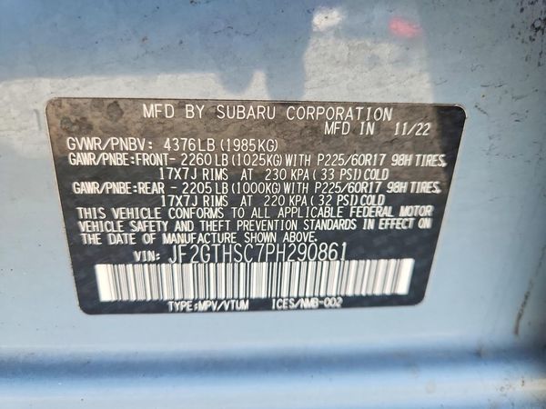 2023 SUBARU CROSSTREK Sport