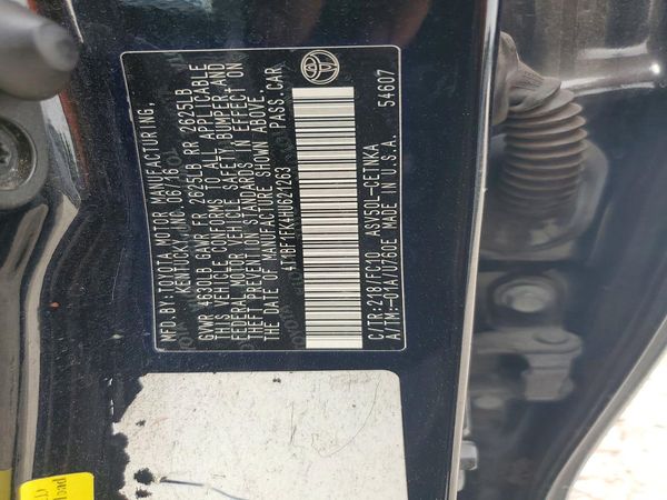 2017 TOYOTA CAMRY LE/SE/XLE/XSE