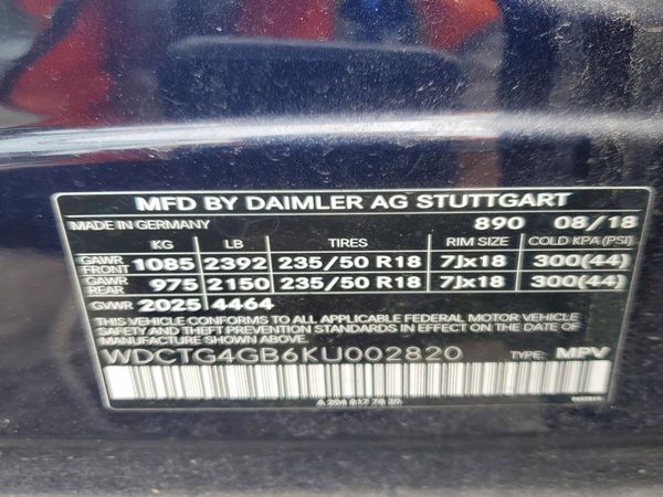 2019 MERCEDES-BENZ GLA