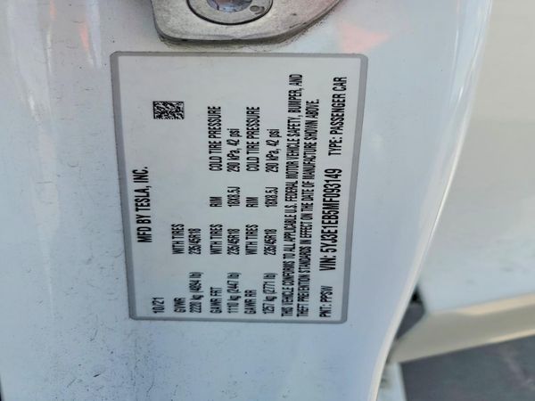 2021 TESLA MODEL 3
