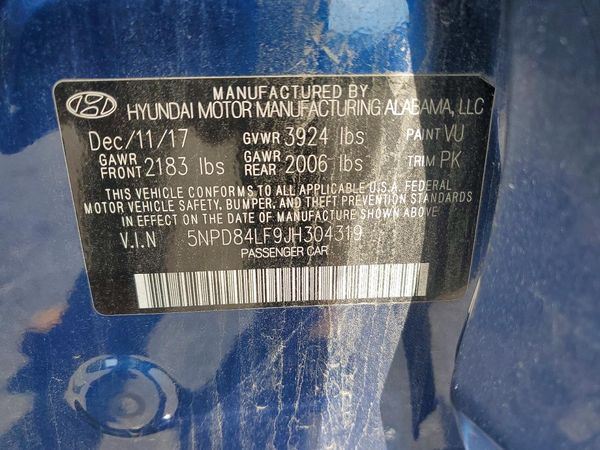 2018 HYUNDAI ELANTRA