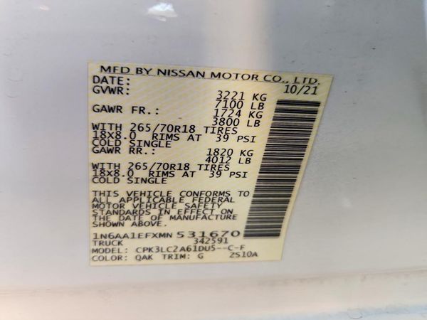 2021 NISSAN TITAN Crew Cab