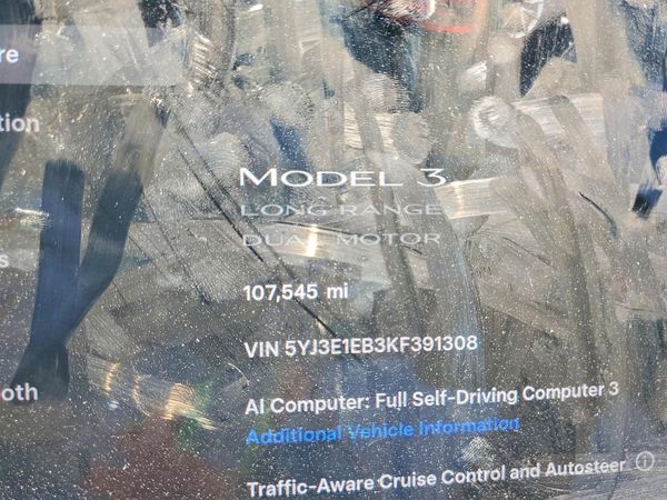 2019 TESLA MODEL 3