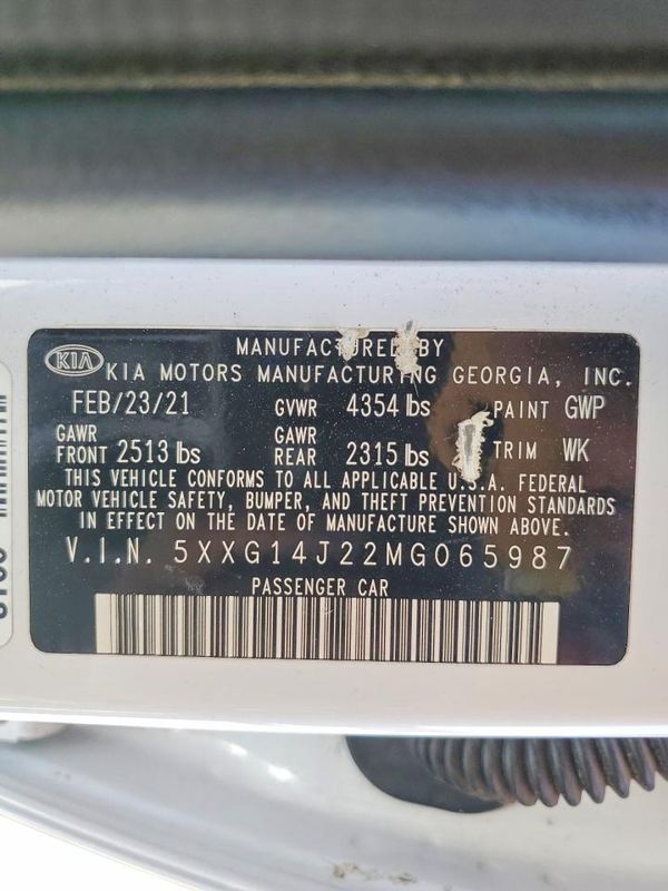 2021 KIA K5 LXS